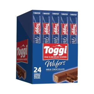Toggi Fine European Milk Chocolate Wafers 0.88oz 24ct